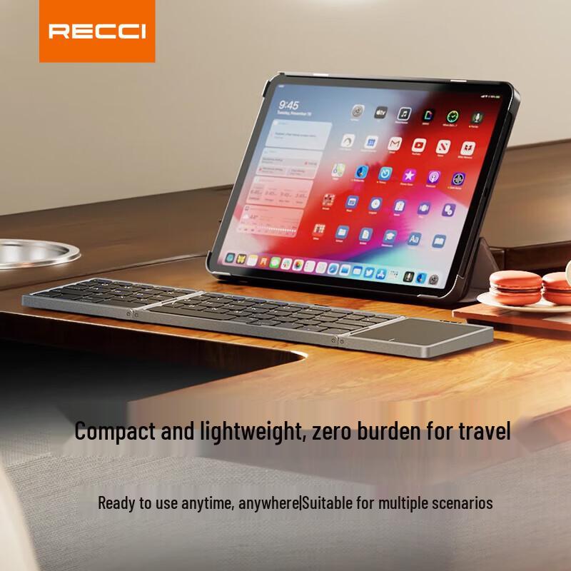 Recci RCS-K01 Tri-Fold Bluetooth Keyboard with Touchpad