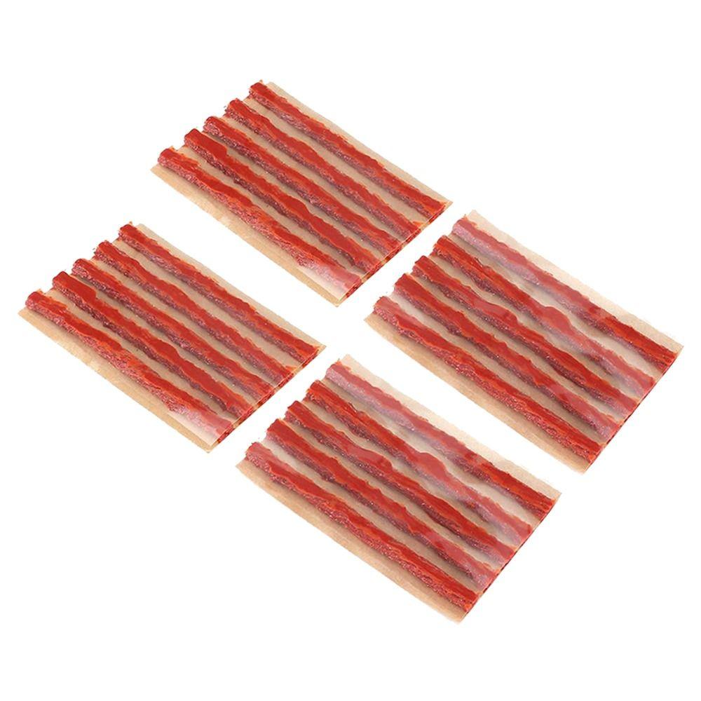 20pcs Portable Tire Repair Plug Instant Repair Rubber Sealing Strip Puncture Repair Tool Car