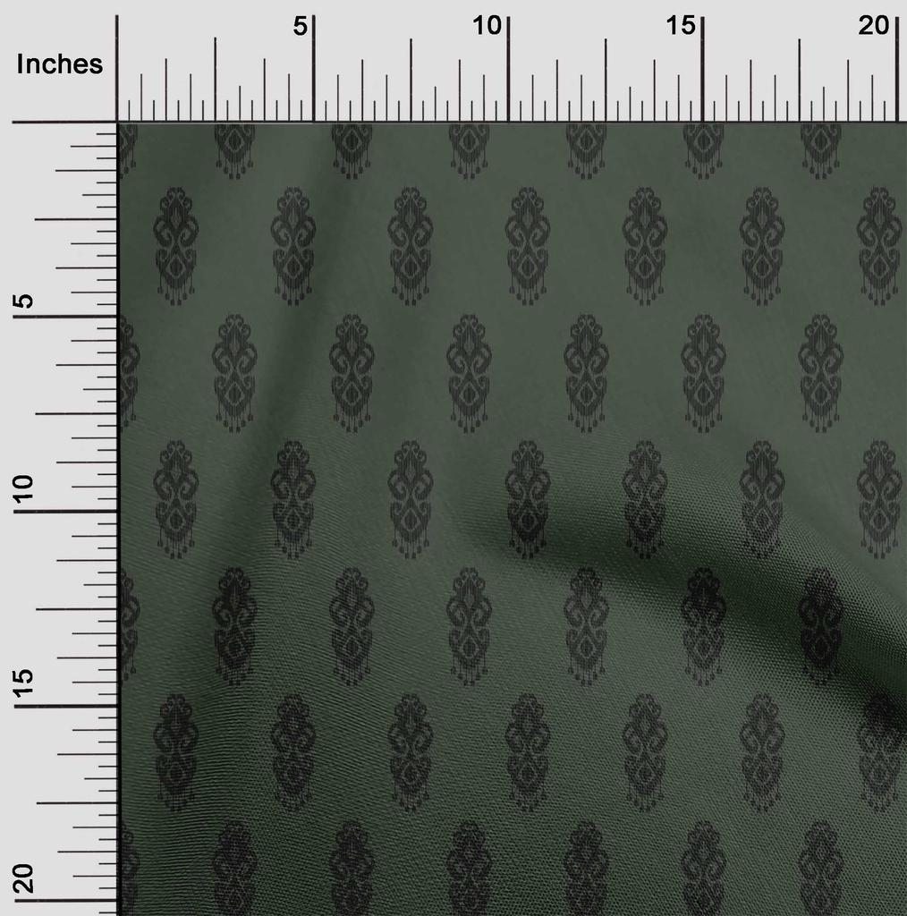 oneOone Βαμβακερό Ελαστικό Ύφασμα Εθνικό Ύφασμα με Ικάτ Εκτύπωση 1 Γιάρδα 40 Ίντσες Πλάτος