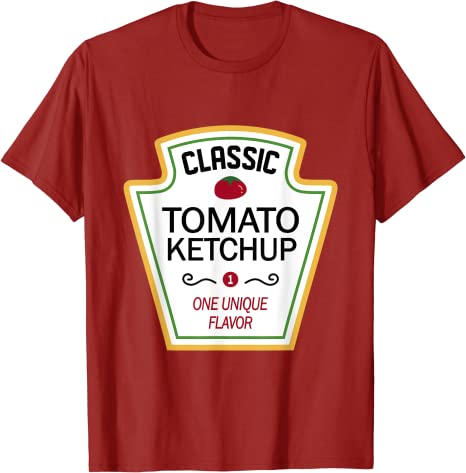 Yellow Mustard DIY Halloween Costume Matching Group MustardTShirt Funny Ketchup Clothes for Couples Gifts Aesthetic Outfits