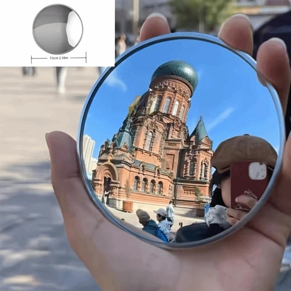Portable Convex Mirror Wide-angle Lens Zoom-In Mirrors Group Photo Mirror  Vlogging