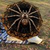 1PC spider web mandala Umbrella-9-Rib Reinforced, Automatic Open, Lightweight & Durable, Cute Fashion Accessory for Outdoor-P0702