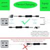 Type C led extension cable 0.2M 3 pieces CTRICALVER usb power cable on/off switch | black and white 6 adapters Applicable to PC/TV/phone/U drive/LED