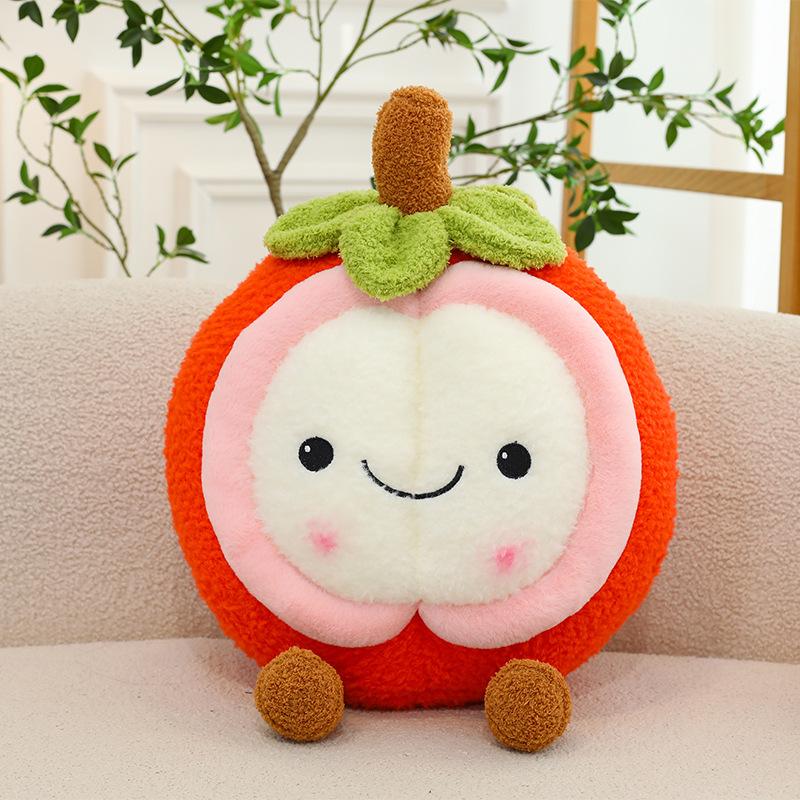 

New Fruit Pillow Creative Mangosteen Plush Toy Dolls Living Room Ornaments Birthday Gift 45Cm (0.8kg)