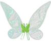 NicoLuLuna Fairy Wings, Cosplay Costume for Kids, Perfect for Halloween, Recitals, or Princess Costumes (Green)