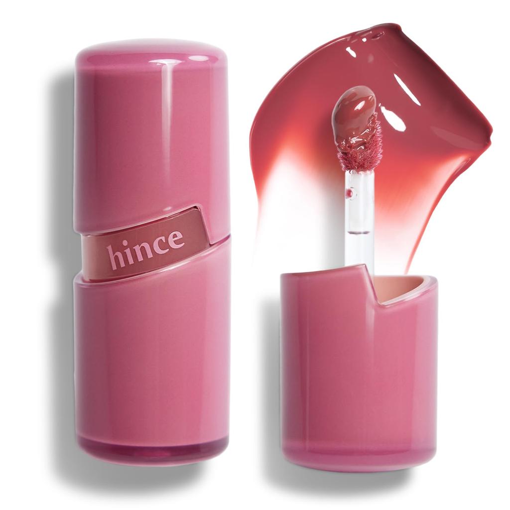 HINCE Raw Glow Gel Tint - Glossy Dewy Lip, Non-Sticky & Long Wearing Lip Gloss for Natural Glass Glow, Moisturizing Liquid Makeup, Vegan, 0.13 Fl.oz.