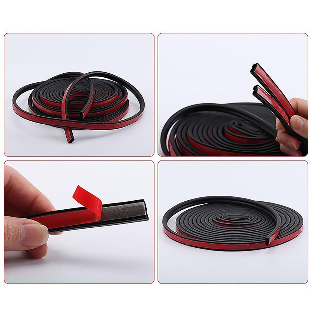 5m Self-Adhesive Rubber Sound Insulation Anti-Dust Weatherstrip Sealants Seal Strip Anti-collision
