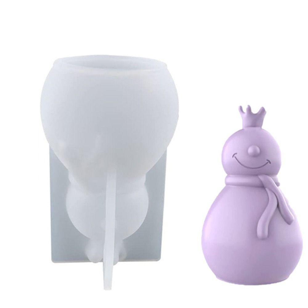

Soap Home Decoration Gifts Santa Claus Christmas Decoration Candle Mould Silicone Mold Snowman Mold 2