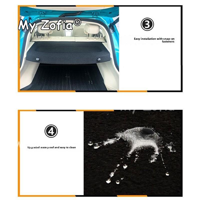 Car Rear Trunk Cargo Shelf Partition Board Auto Rear Parcel Shelf Cargo Cover Panel Accessories For GWM Ora 5 2025 2026 2027