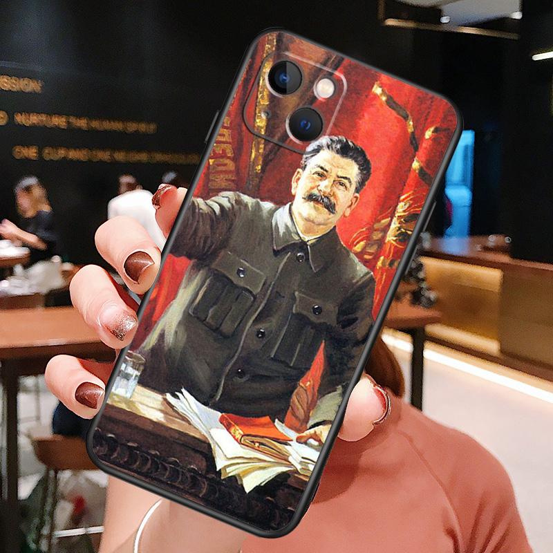 Stalin Soviet Phone Case For iPhone 16 Pro Max 15 13 12 11 14 Pro Max Plus 12 13 Mini XR 16e Funda Cover