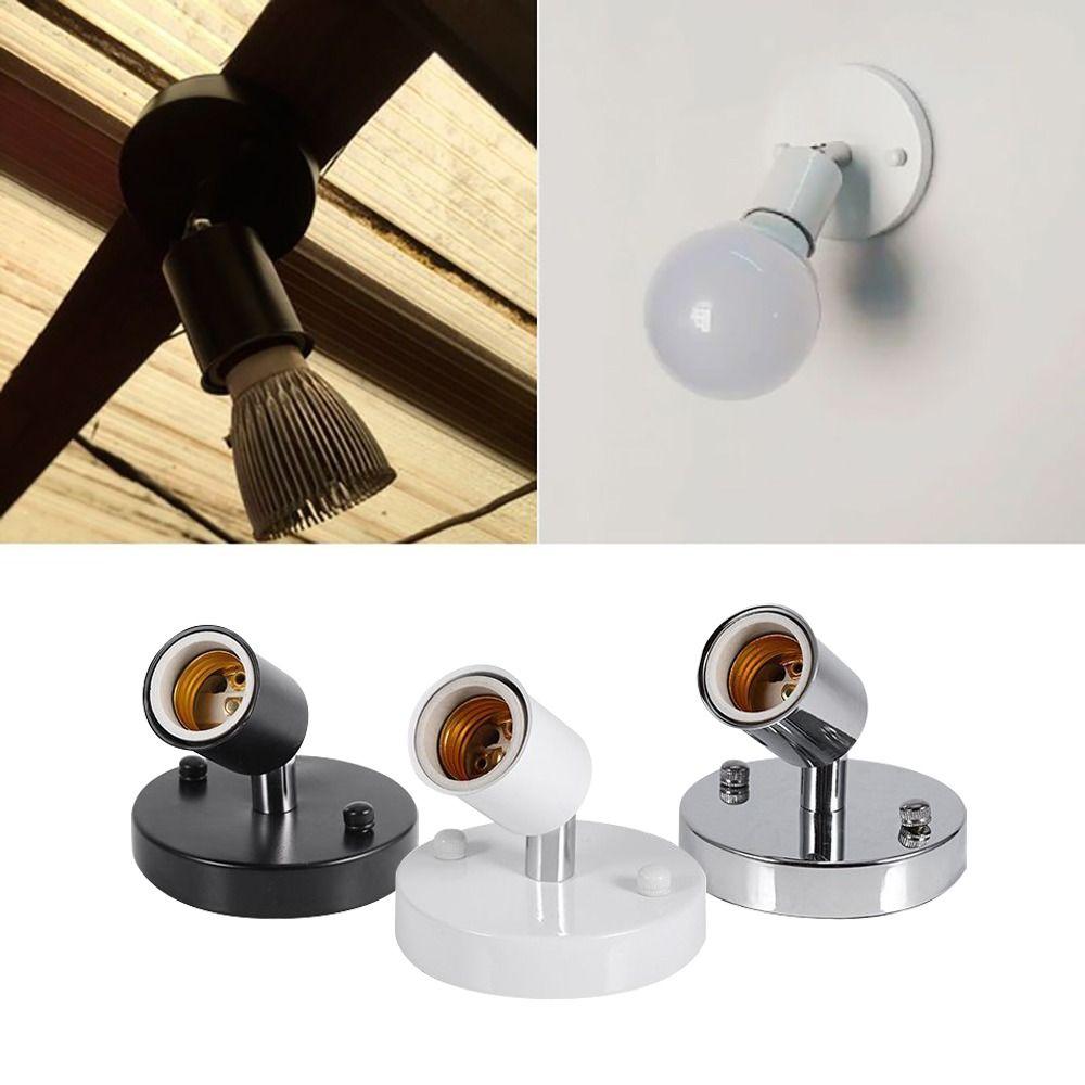 Flexible Antique Metal Ceiling Lights Lamp Base Edison Screw Bulb Lamp Socket E27 Light Socket