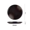 Steak plate plate Household creative black sushi Commercial Japanese food Dim sum flat plate breakfast dishes and plates sets