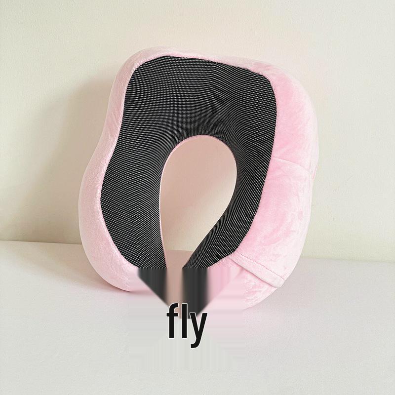 Camel Hump U-shaped Memory Foam Neck & Back Pillow for Office, Travel, & More 28x25x12