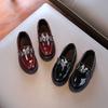 Kids Unisex British Style Casual Performance Leather Dress Shoes