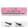 Non-Toxic Kids Electronic Piano Keyboard Portable 61 Keys Organ With Microphone Education Toys Musical Instrument Gift For Child Beginner