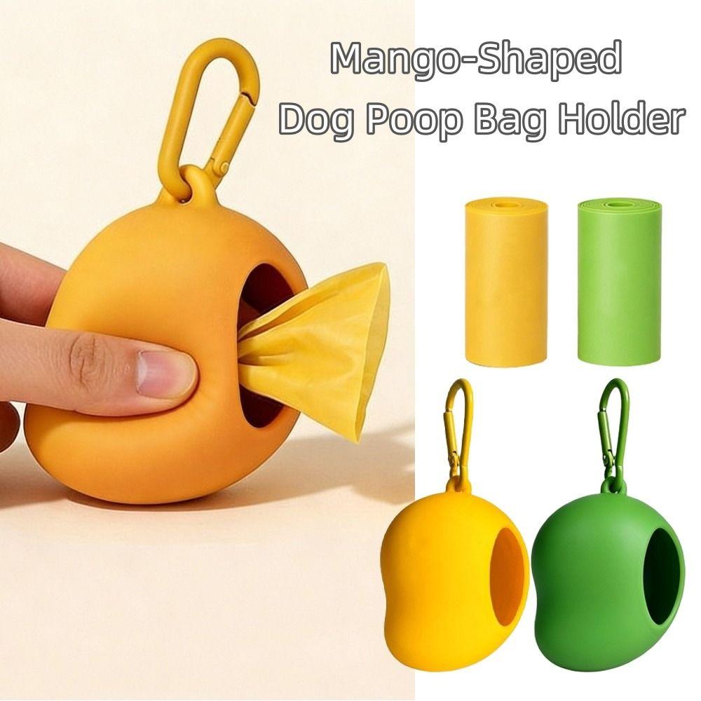 Mango Shape Waste Bag Dispenser Plastic Garbage Bags Holder New Dog Poop Bags for Walking