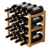 Bamboo Wine Rack Holder Bar Cabinets Stackable Storage Cube Tabletop for Champagne Multilayer DIY Assembled Natural Wood Bottle Holder for Kitchen