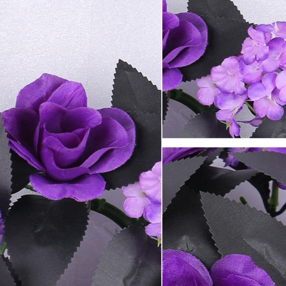 Realistic Halloween Candlestick Wreath Artificial Flower Vine Ring  Home Holiday Decorations