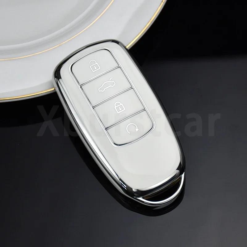 Soft TPU Car Remote Key Case Cover Shell Fob Holder for Chery Tiggo 8 2022 Pro 7 Arrizo 5 Tiggo 8 Plus New 5 plus 7pro 2022 Max