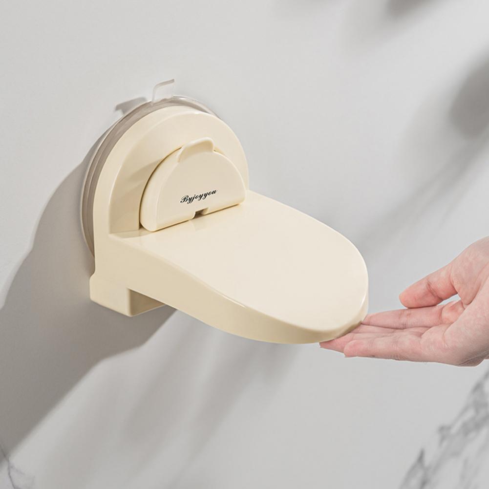 Easy Installation Shower Footrest Non-porous Surface Footrest for Shower Height Adjustable Non-slip Shower Stool for Pedicure