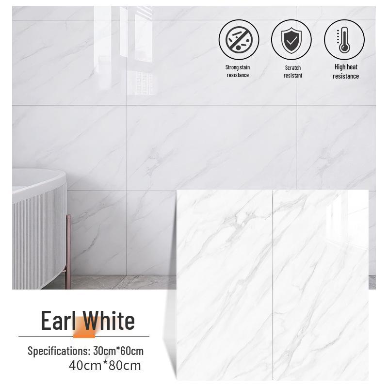 Waterproof Gold-Plated Imitation Tile Wall Sticker for Bathroom and Kitchen Renovation