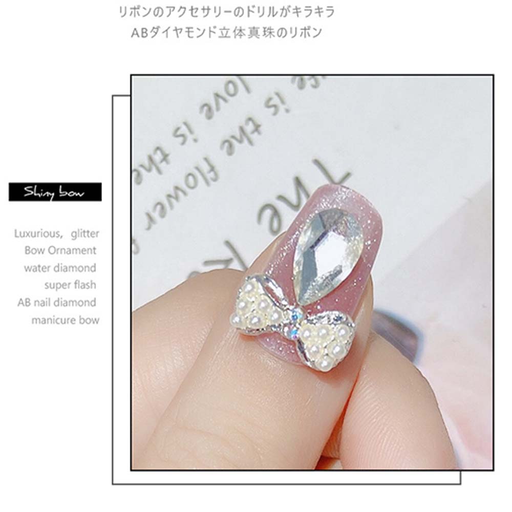 Super Flash Glass Stone Manicure Crystal DIY Nail Art Decorations Nail Jewelry Bow Nail Rhinestones