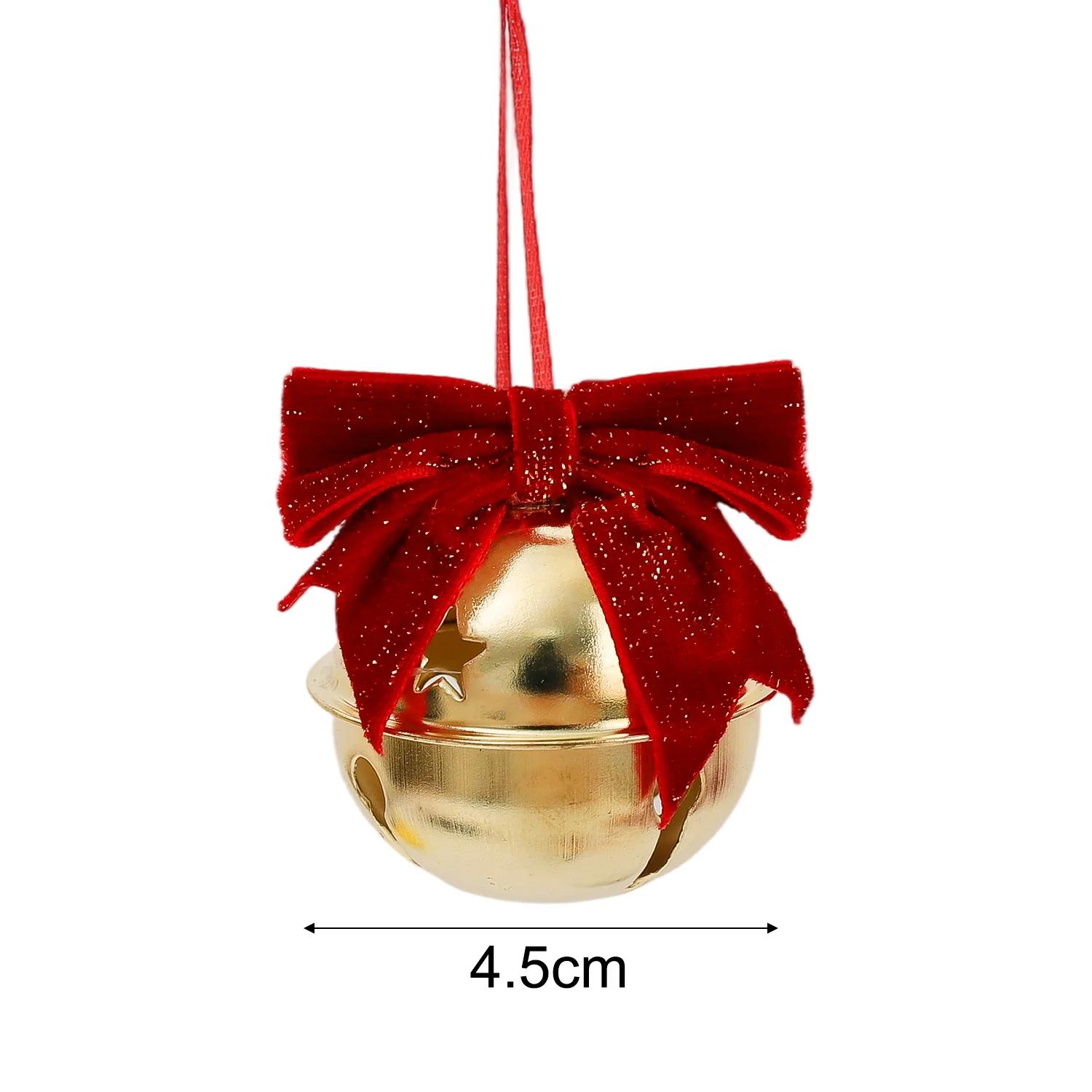 

20-1pcs Christmas Red Bownot Bell Xmas Tree Velvet Hanging Ornaments Bow Bell Pendant New Year Party Gift Wrapping Supplies 1pc красный