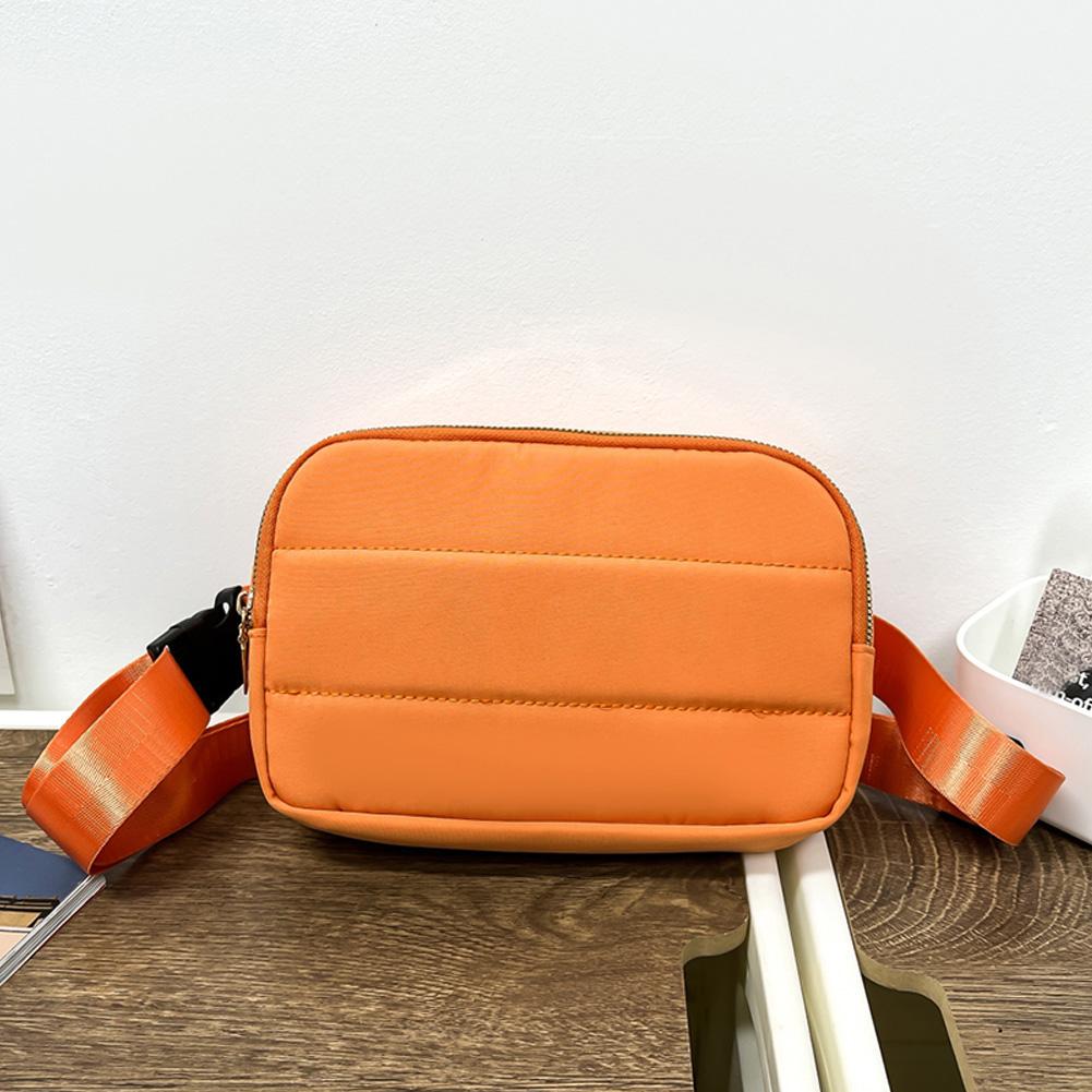 

Cross Body Bag for Women Men Quilted Puffy Belt Bag Nylon with Adjustable Strap Chest Bag Bum Bag for Workout Traveling Hiking