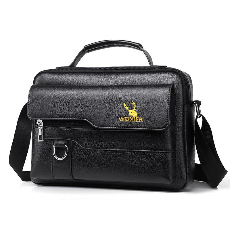 Men's High-End Versatile Large-Capacity Business Shoulder Bag for Commuting and Travel