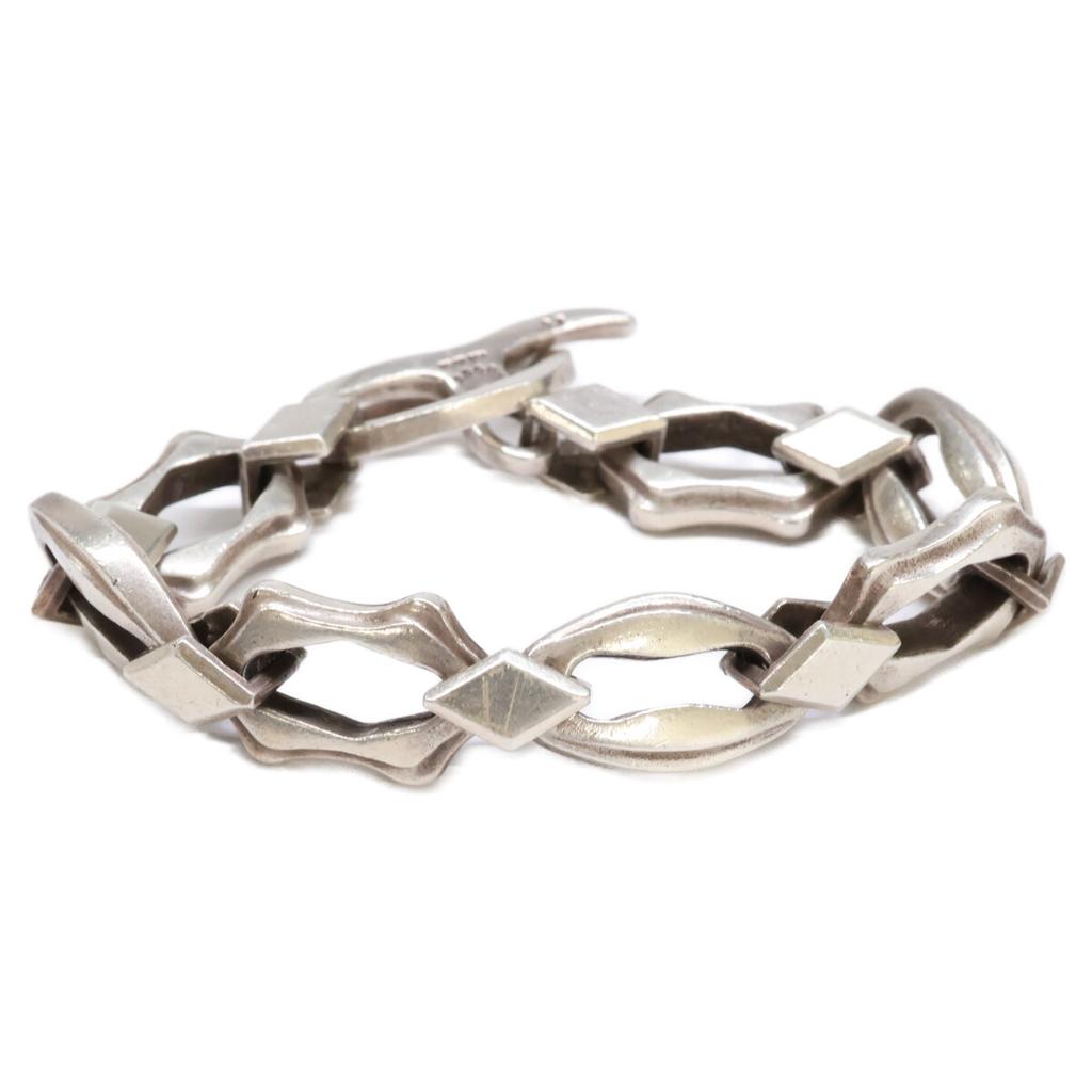 Yohji Yamamoto GOTHIC YOHJI YAMAMOTO SILVER 950 03 2000 ANCHOR BRACELET Anchor Chain Bracelet SilverUsed