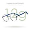 Ultralight Round Myopia Glasses 7510S for Kids & Women - Small Face Frame with Plastic & Steel Temples