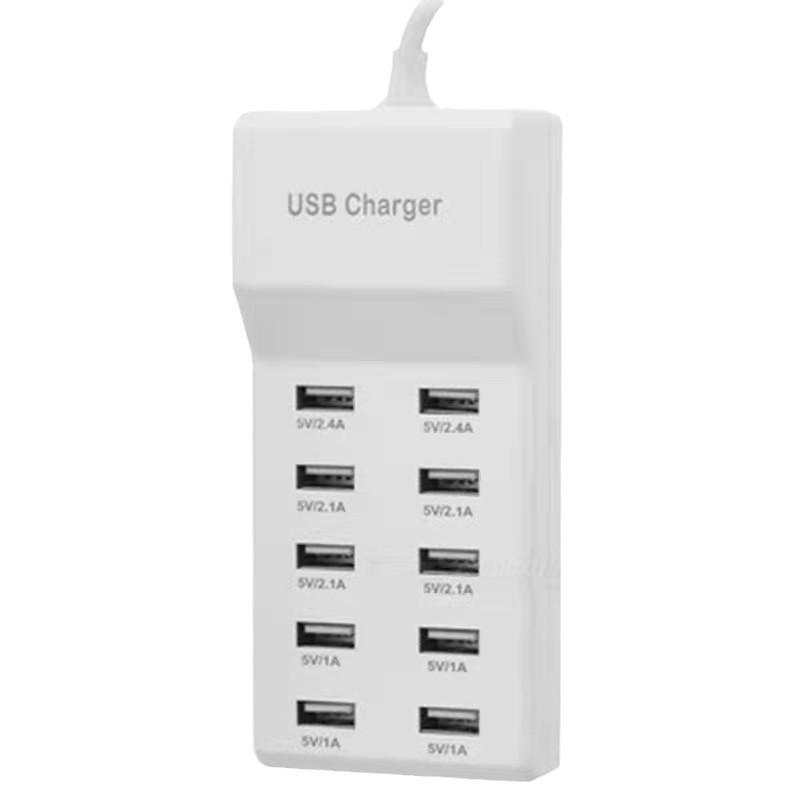 10-Port Fast USB-C Charger for Android & Apple Devices