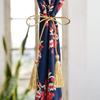 Tomo Corporation Noren Long Room Curtain, Purikurasa, Navy, Curtain, Divider, 100% Cotton, 85x150cm, 15625-870-352