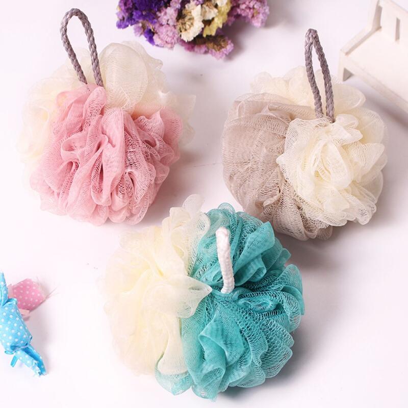 Two-tone flower shower ball, 45g, large size [WC23DD6] Green (b)