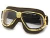 Nannini Cruiser Goggles X (Brown/Gold Anti-Fog Clear)
