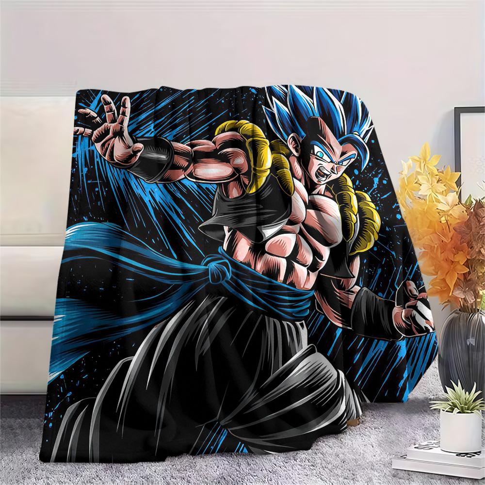 Koc flanelowy z nadrukiem Dragon Ball, Wysokiej jakości, Wygodny na wszystkie pory roku, Wystrój domu, Ciepło i komfort