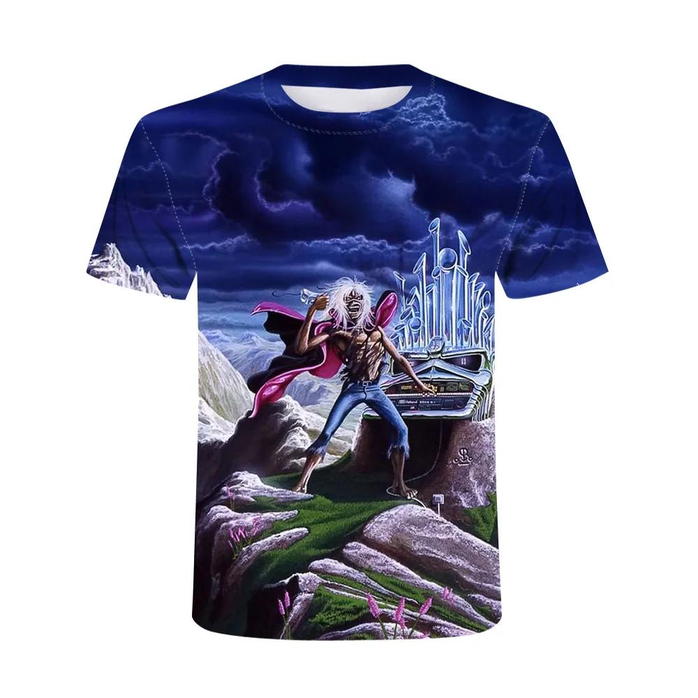 2025 New Summer Tide Muscle Warrior Pictures Men's T-shirt Casual 3D Printed T-shirt Hip Hop Metal Personality Crewneck Top 6XL