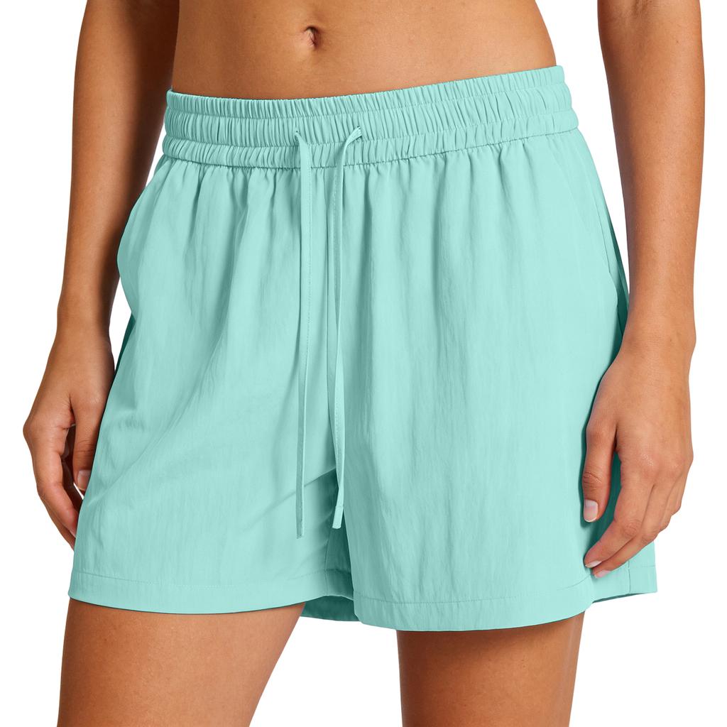 Women’s Relaxed Fit Elastic Waist Shorts with Drawstring Casual Lightweight Soft Fabric Loose Fit Design for Everyday Wear