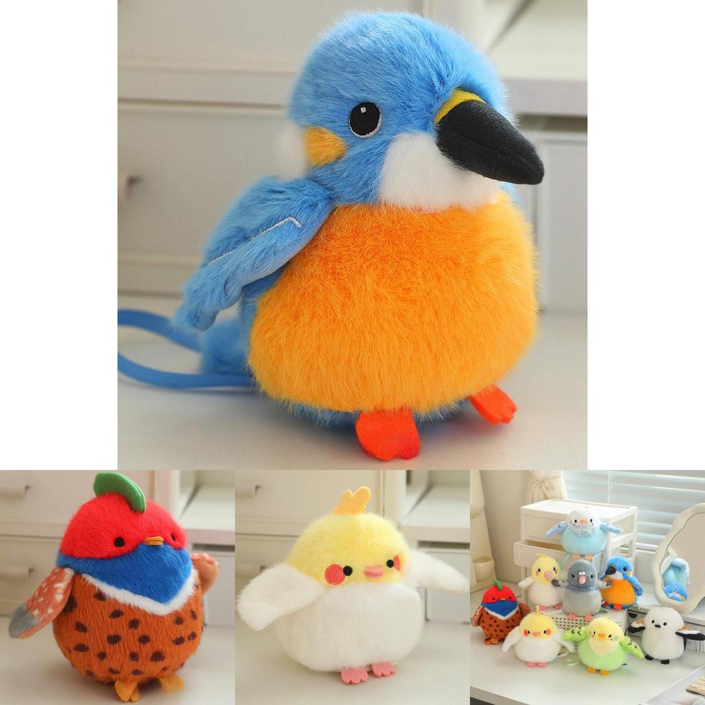 Parrot Plush Figure With Magnetic Base For Home Decor And Collecting