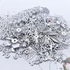 50G/Lot Mixed Metal Flower Leaves Filigree Wraps Connectors Pendant Beads Caps