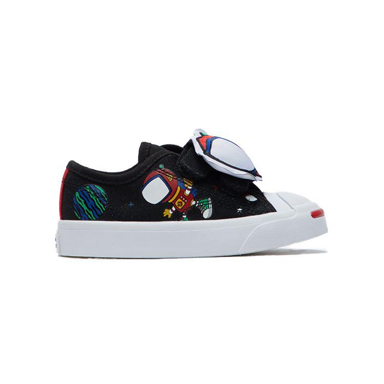Converse Jack Purcell Low Top Sneakers Baby Sneakers Black Red 765639C