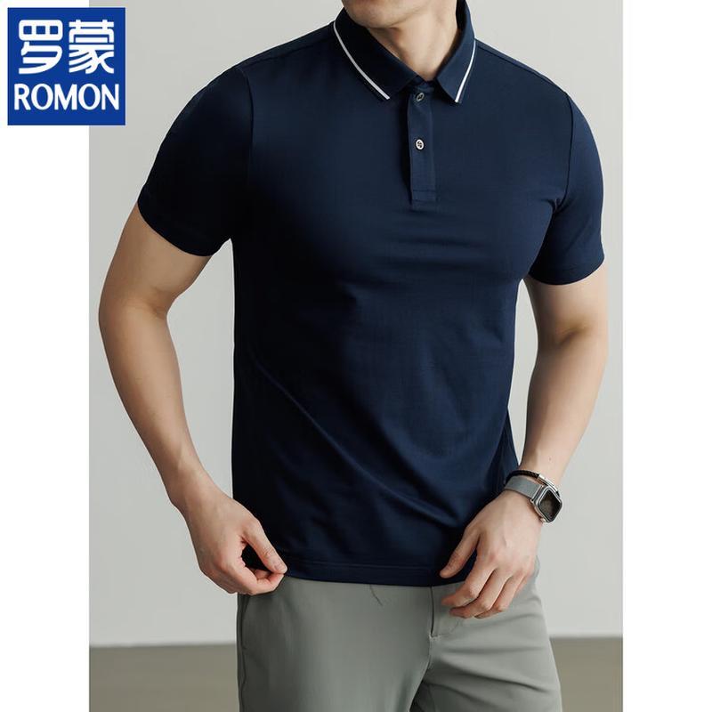 

Мужская рубашка-поло Romon с коротким рукавом в стиле business casual XL