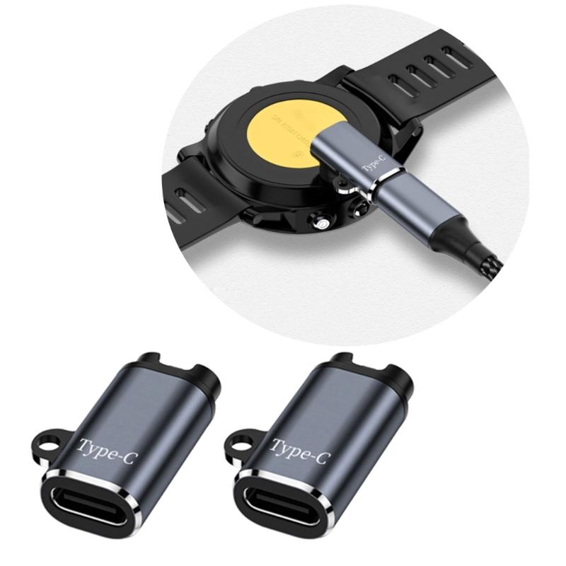 Type C/8Pin/5Pin/DC5521 Charging Adapter for 7/6/5 Smartwatches for Efficient and Stable Power Supply
