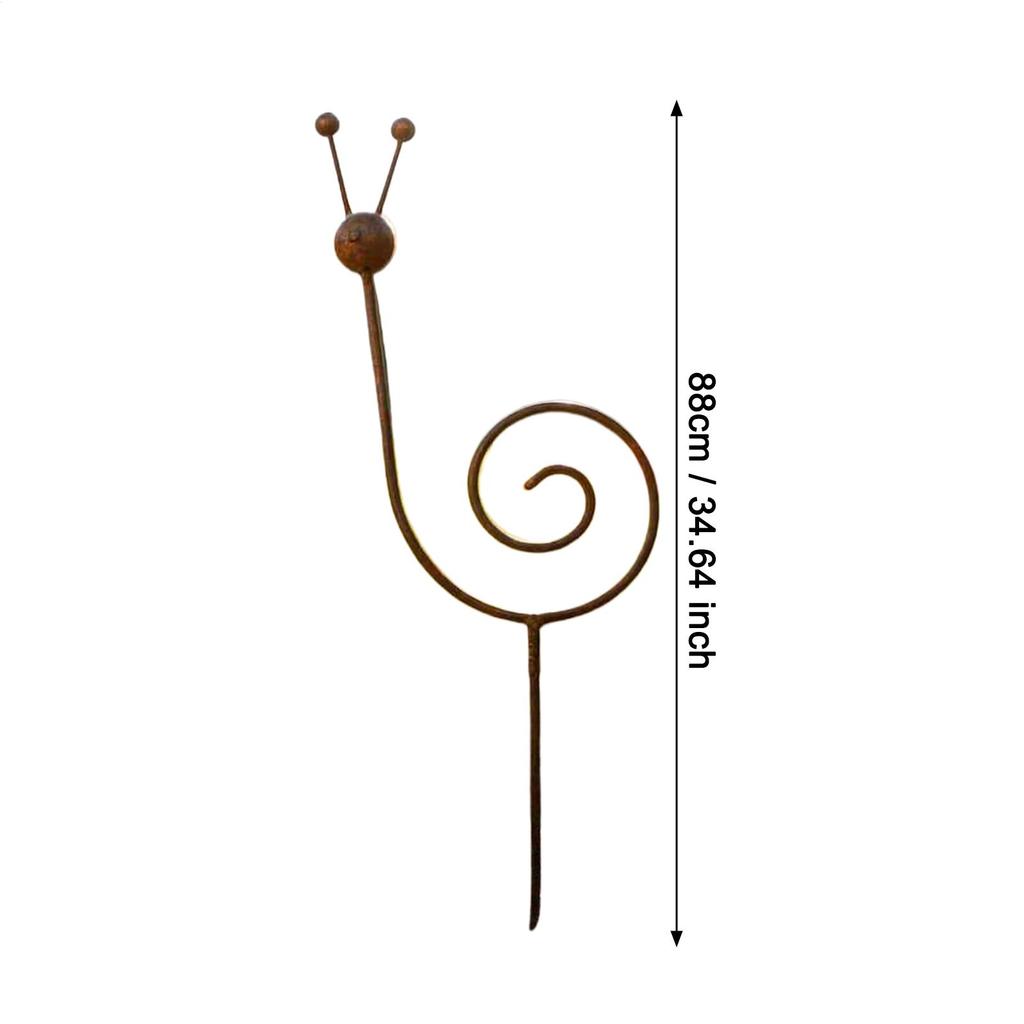 Metal Snail Plant Support Stakes Snail Shape Flower Climbing Sticks Retro Iron Garden Decoration Bracket For Vine Rose