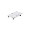 MUJI Foldable Platform Dolly Made of Recycled Polypropylene, Connectable Vertically and Horizontally, White Gray, Approx. W27.5 X D41 X H7.5cm,