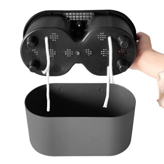Detachable Flowerpot with Water Level Indicator Plastic Smooth Surface Plant Holder Patio Decor