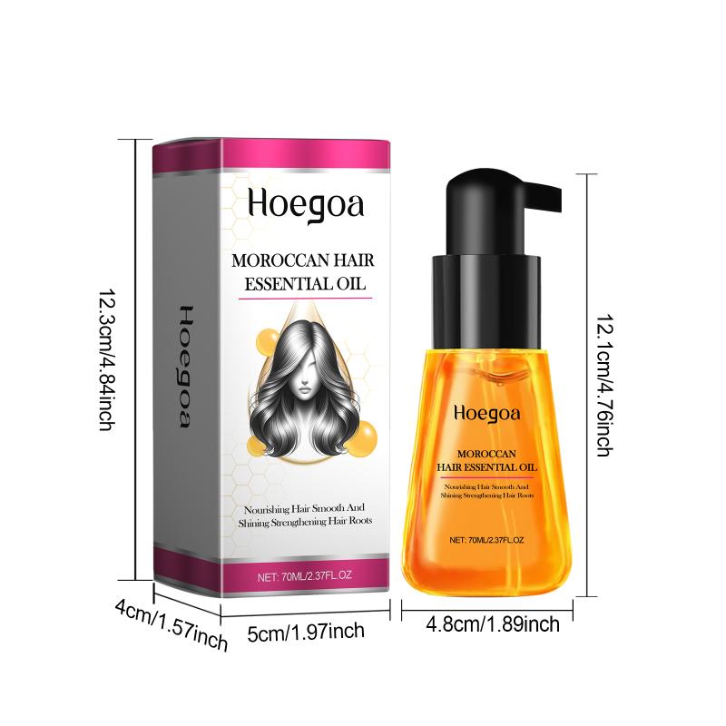 Hair Care Oil Serum 70ml Moroccan Silk Formula Tames Frizz Anti Split End Daily Conditioning for Soft Hair