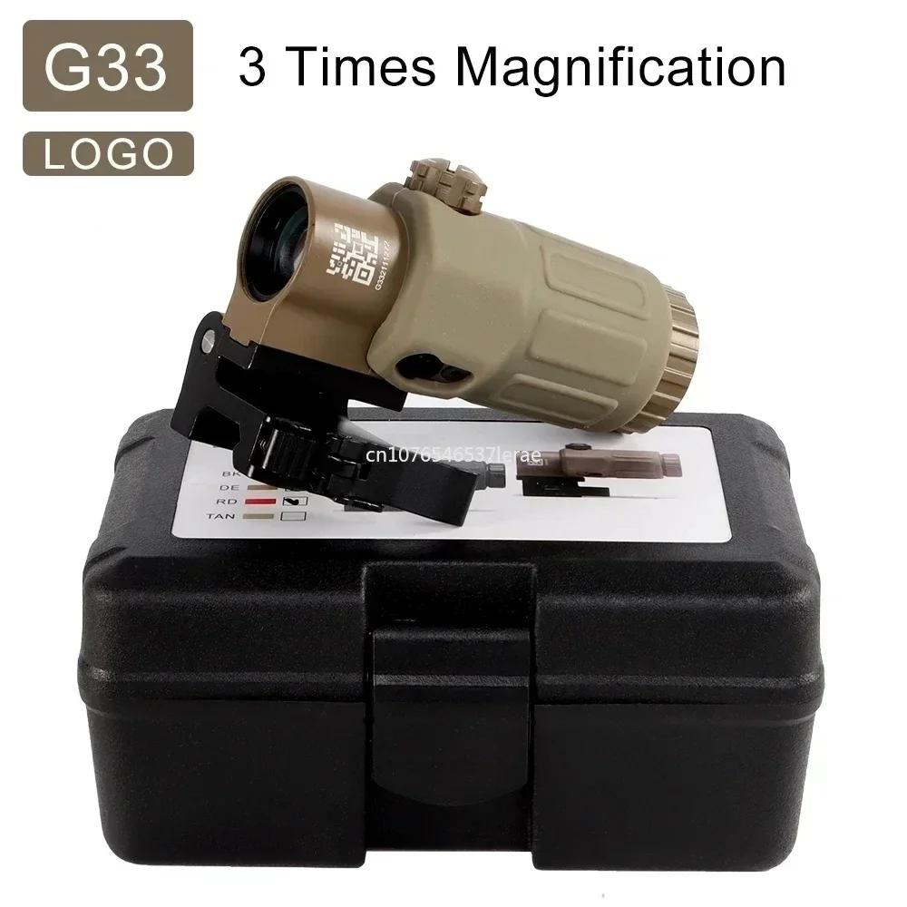 Eotech Holografisches Kollimator 558 Rotpunktvisier G43/G33/G45 3X 5X Vergrößerer Airsoft Jagdausrüstung mit 20mm Schienenmontagen & QD-Hebel