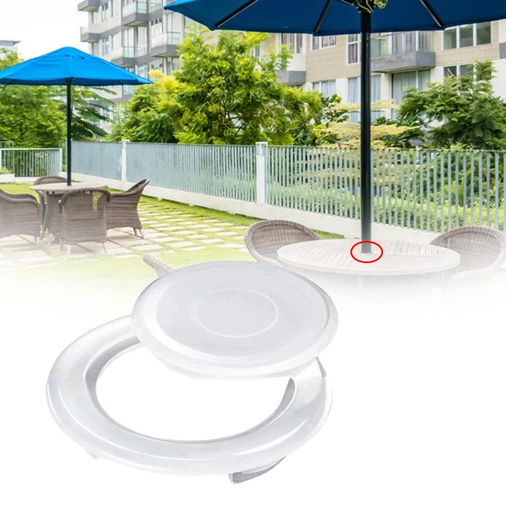 Table Umbrella Hole Ring and Cap Replacement Parts Umbrella Hole Ring Plug Set for Summer Garden Outdoor Activities Courtyard