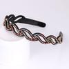 Mode schöne metallische Dame hohle Rose Blume elastisches Haarband Stirnband